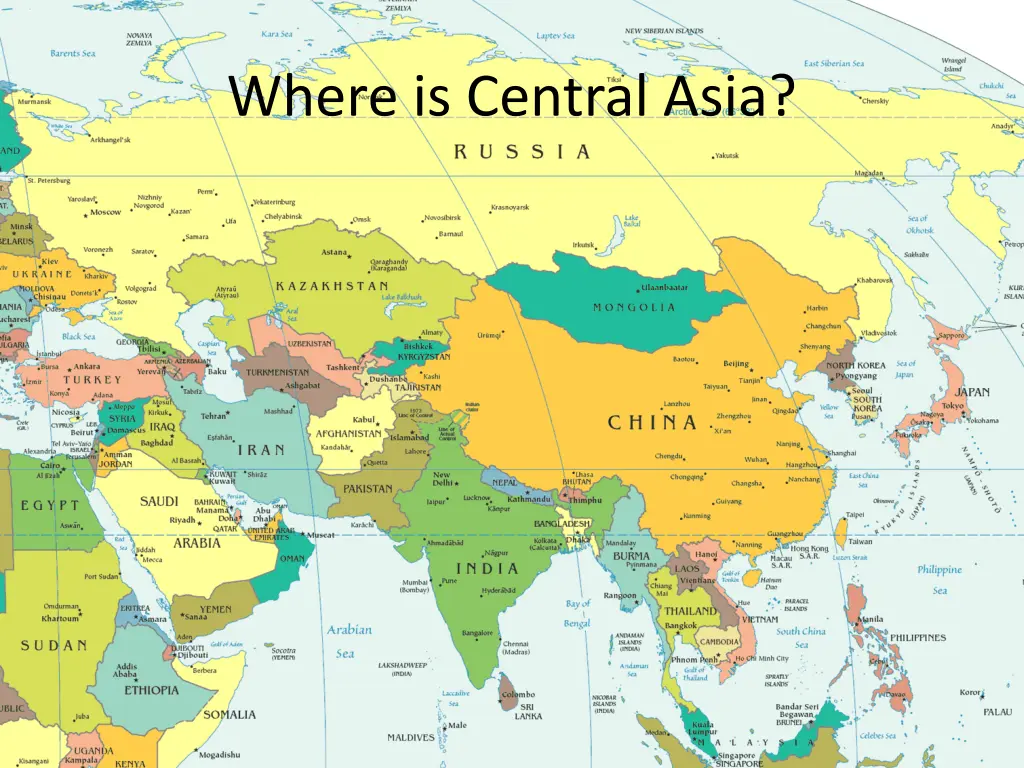 where is central asia