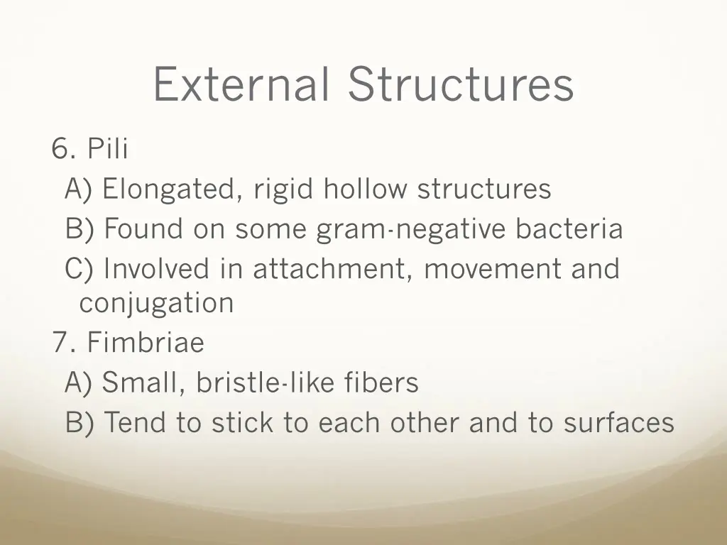 external structures 8