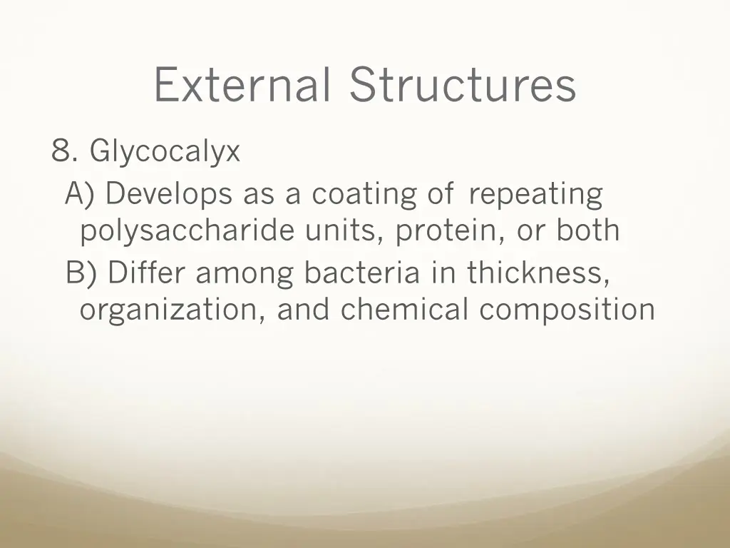 external structures 9