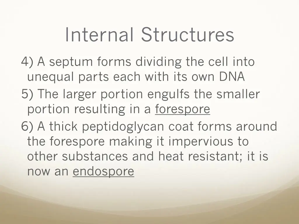 internal structures 8