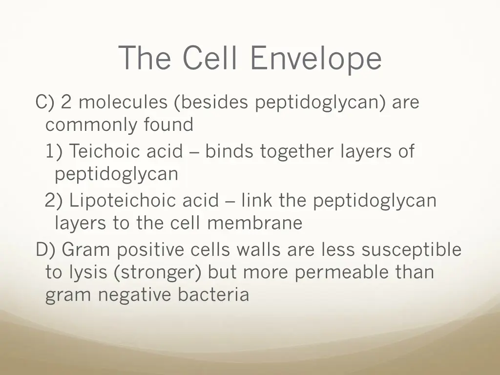 the cell envelope 4