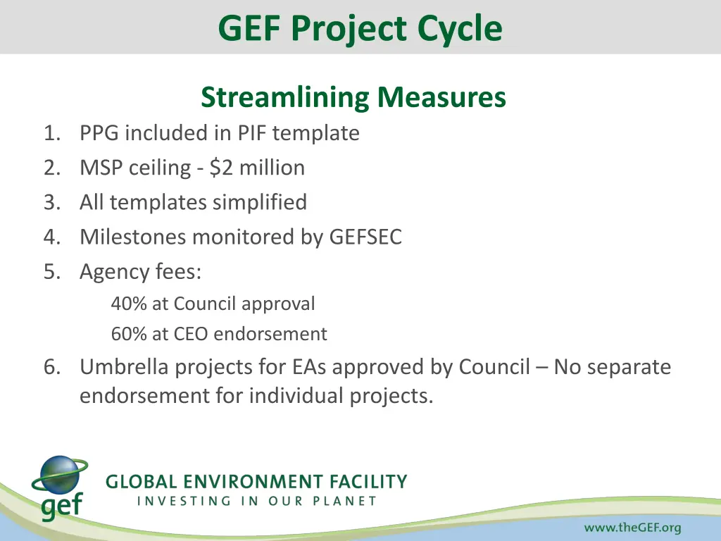 gef project cycle