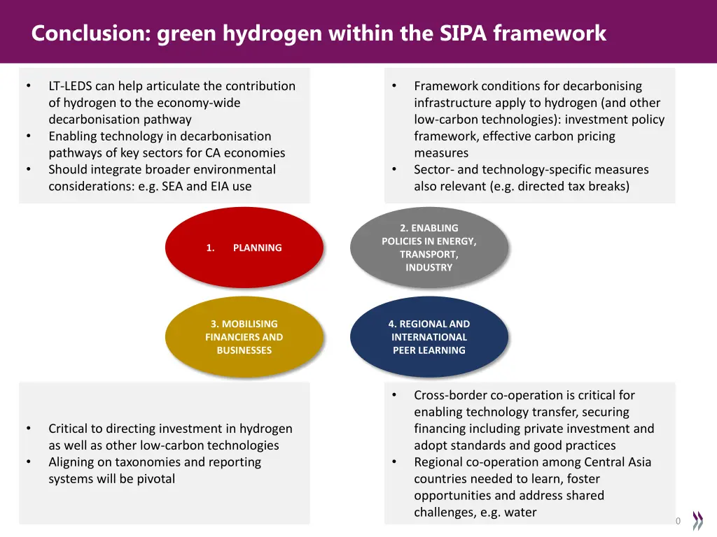 conclusion green hydrogen within the sipa