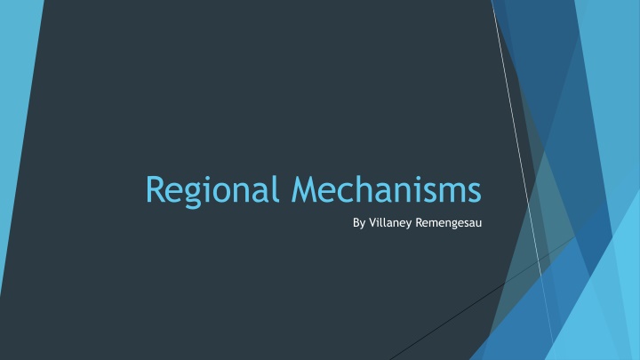 regional mechanisms