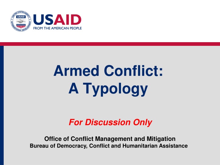 armed conflict a typology