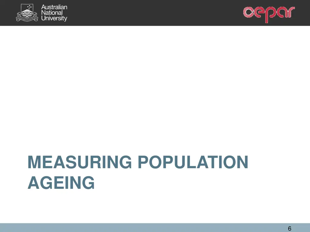 measuring population ageing