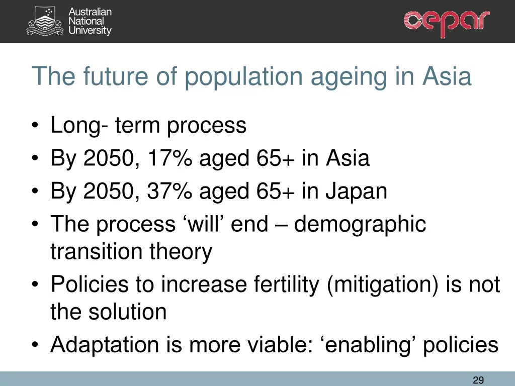 the future of population ageing in asia