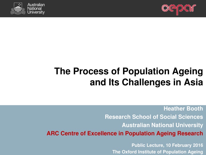 the process of population ageing