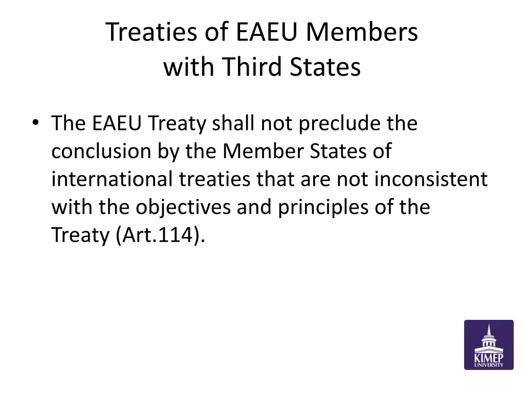 treaties of eaeu members with third states