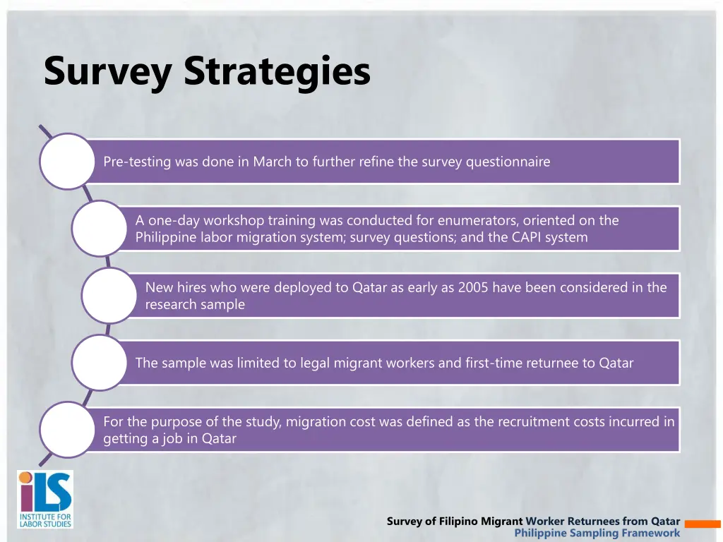 survey strategies