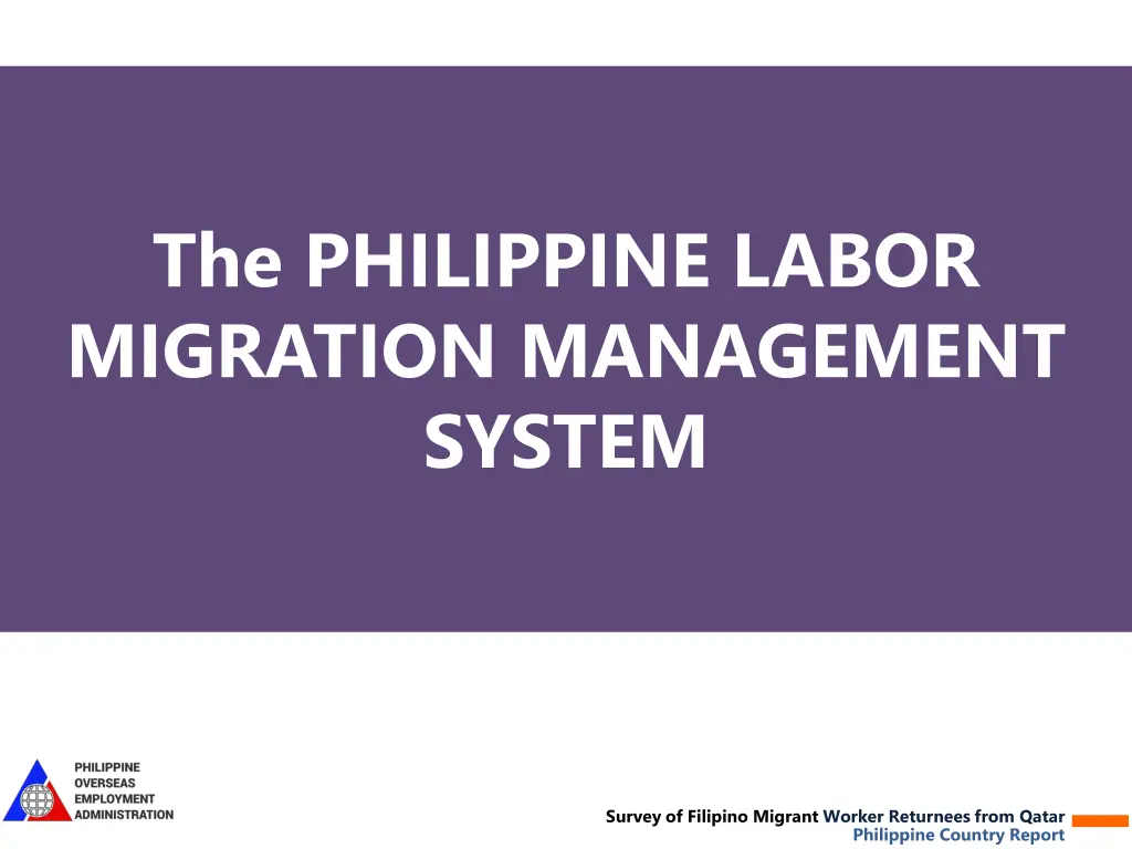 the philippine labor migration management system