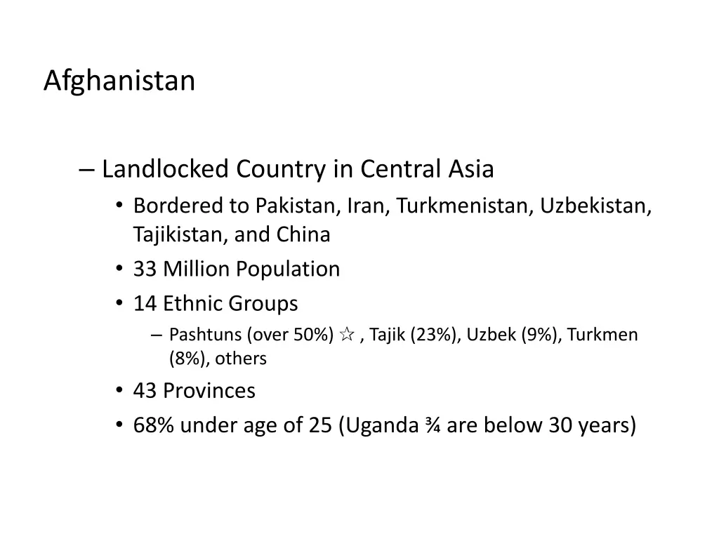 afghanistan