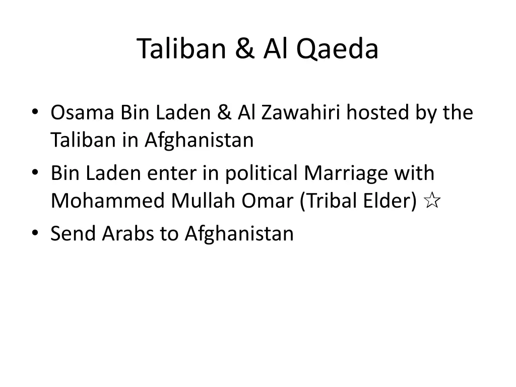 taliban al qaeda