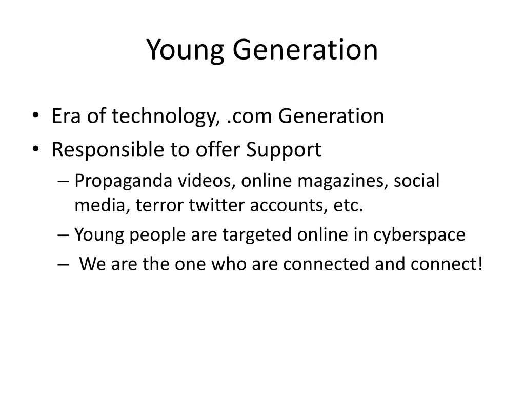 young generation