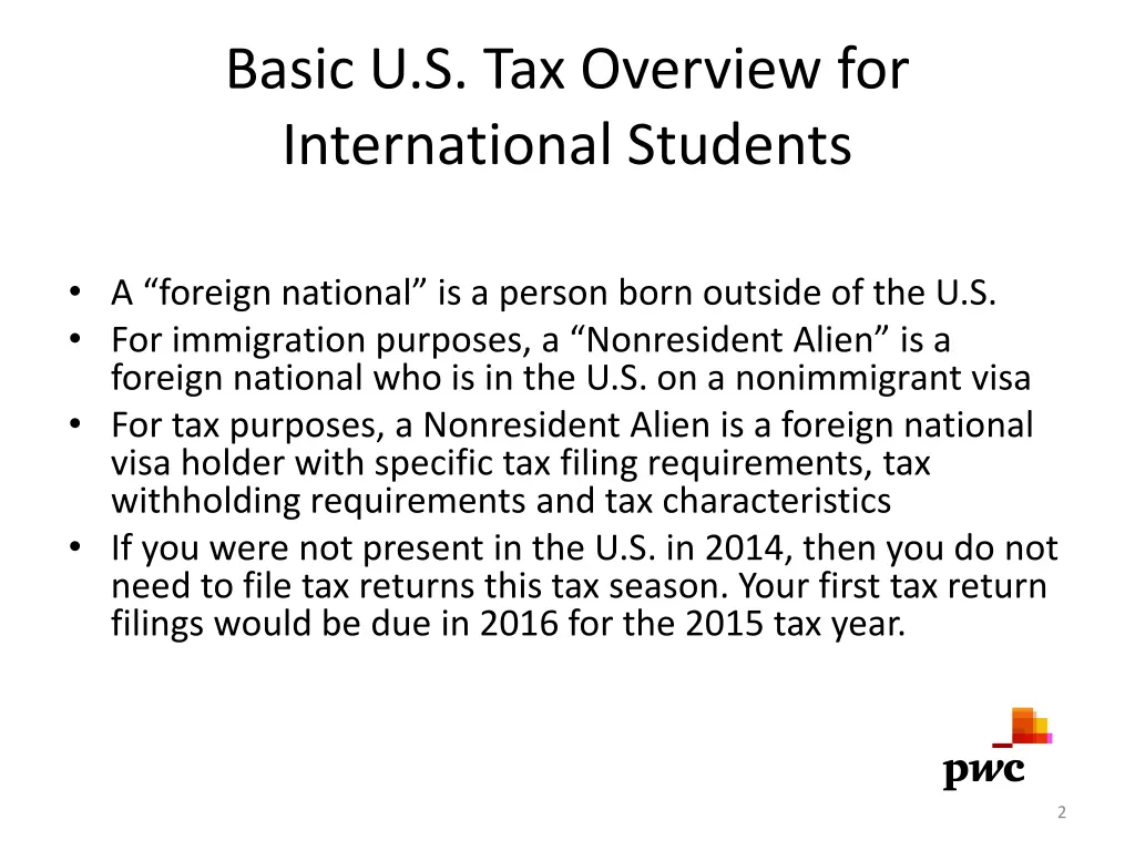 basic u s tax overview for international students