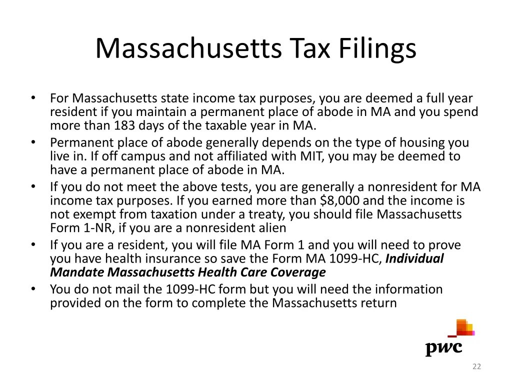 massachusetts tax filings