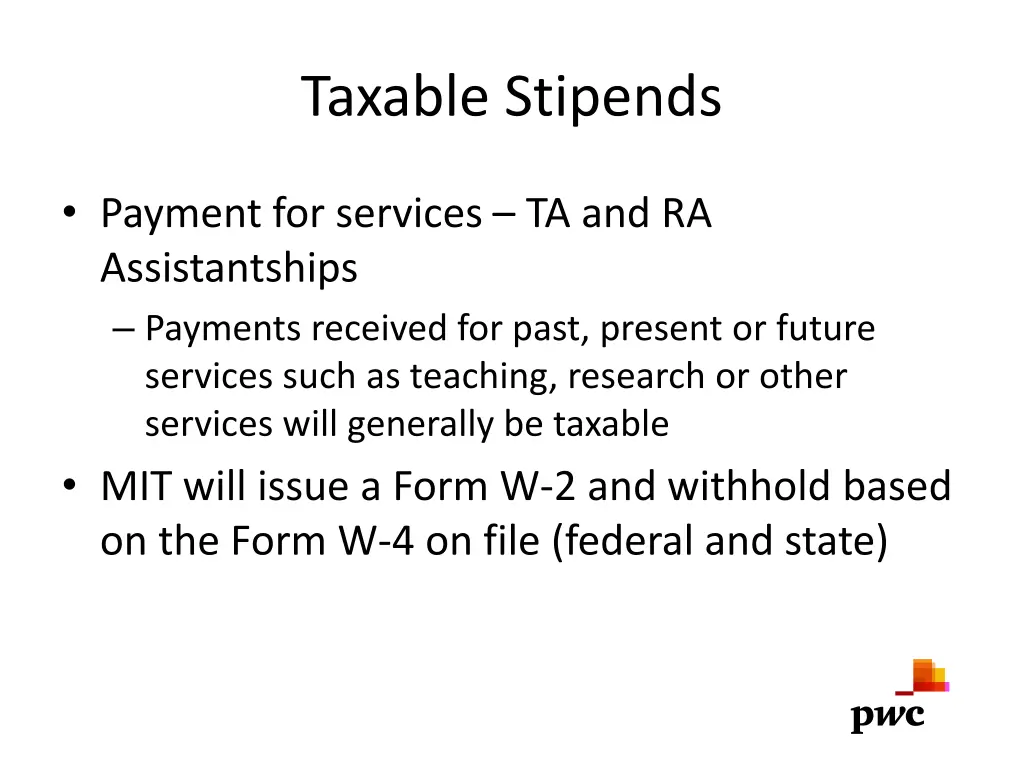 taxable stipends