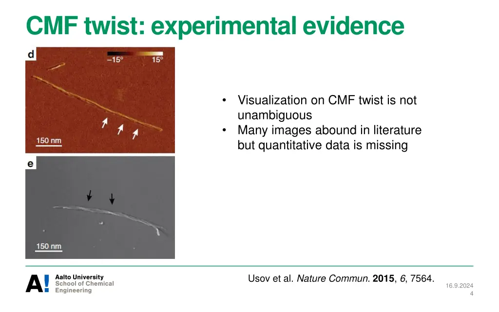 cmf twist experimental evidence 1