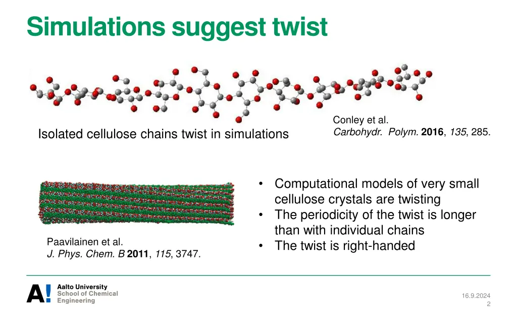 simulations suggest twist