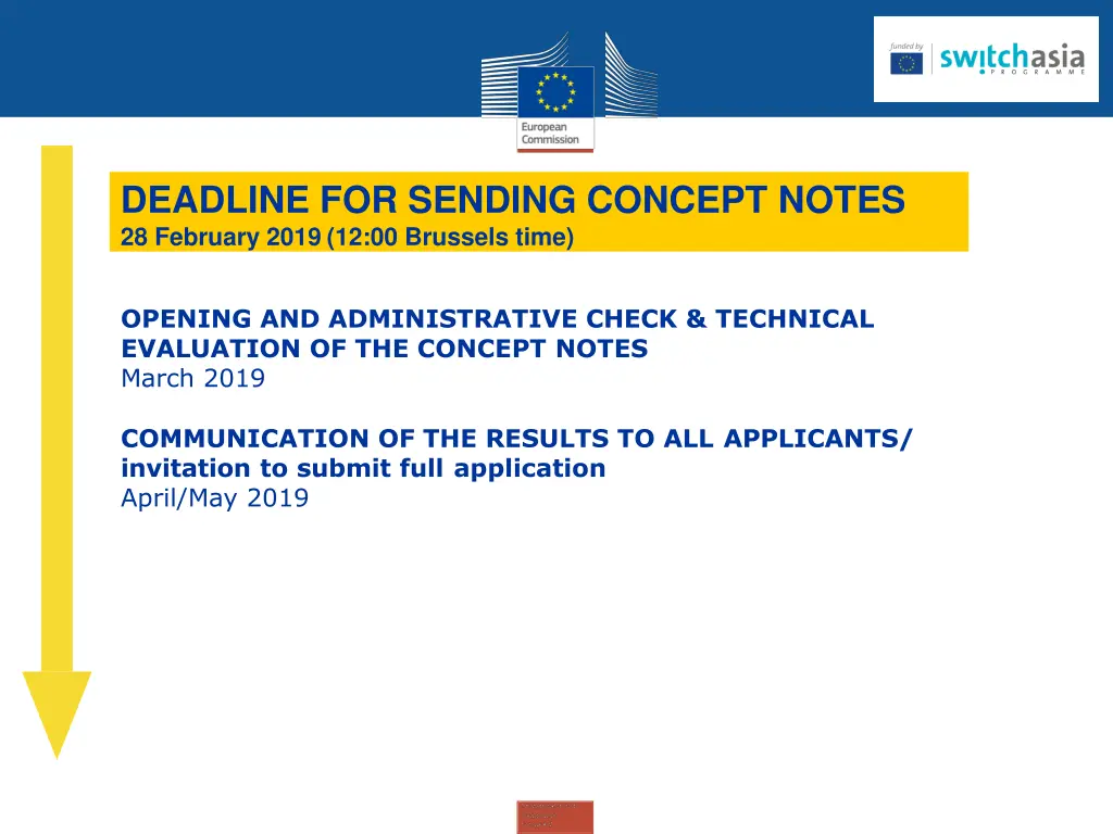 deadline for sending concept notes 28 february