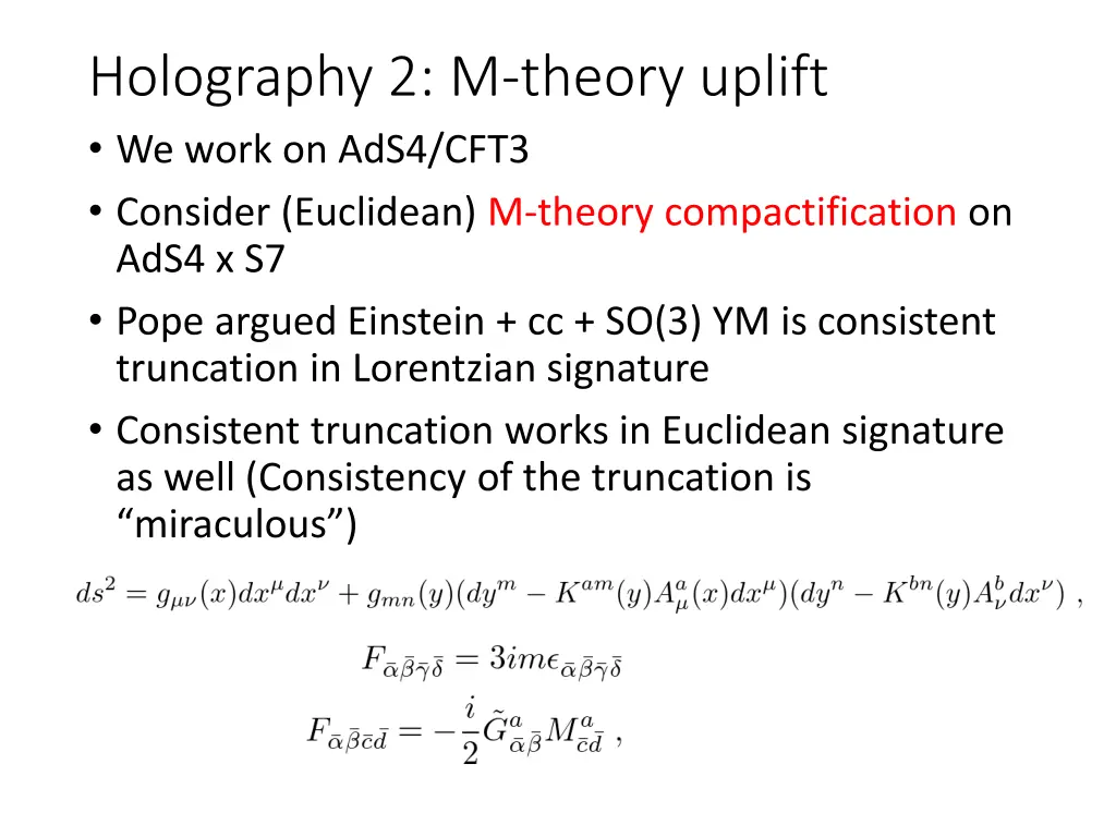 holography 2 m theory uplift we work on ads4 cft3