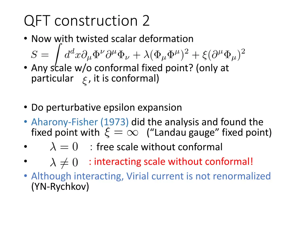 qft construction 2 now with twisted scalar