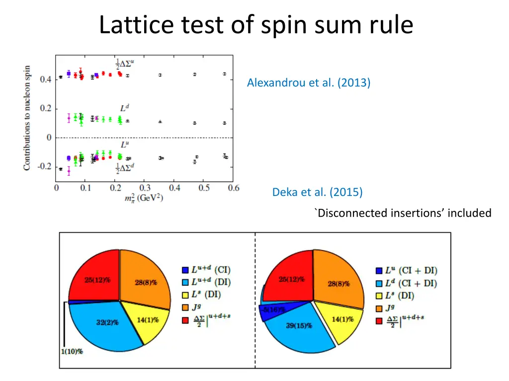 lattice test of spin sum rule