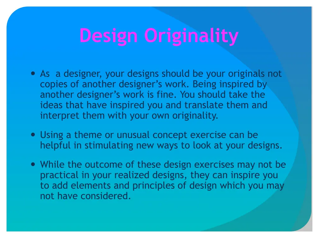 design originality