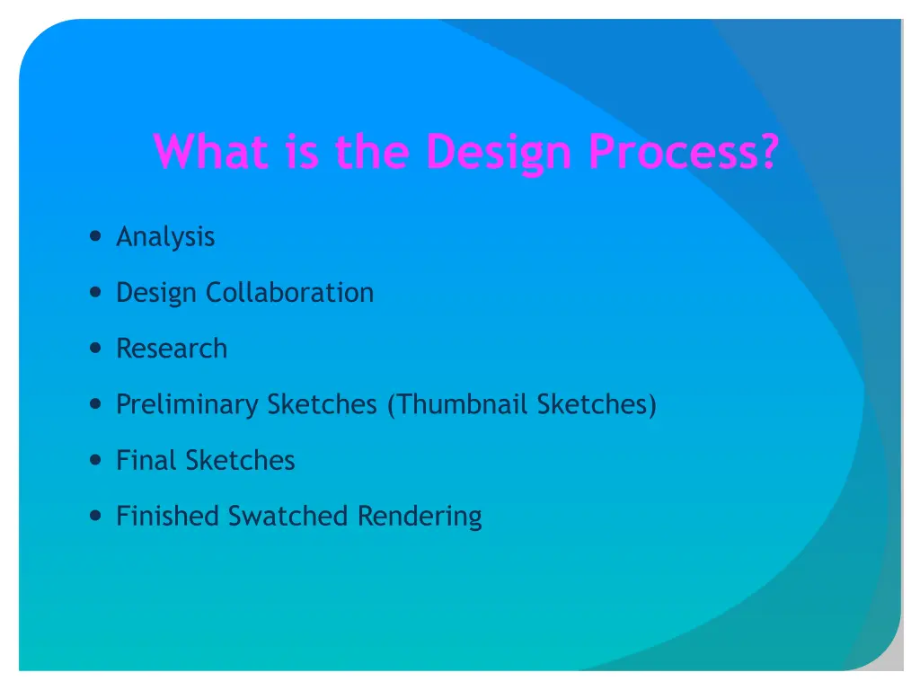 what is the design process