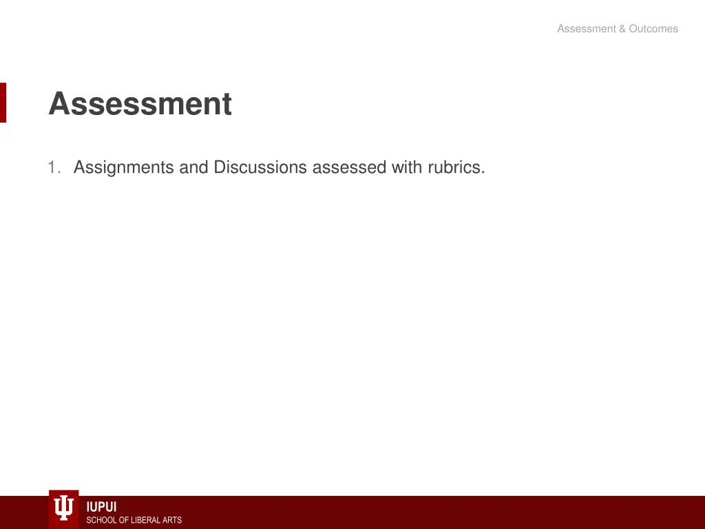 assessment outcomes 2