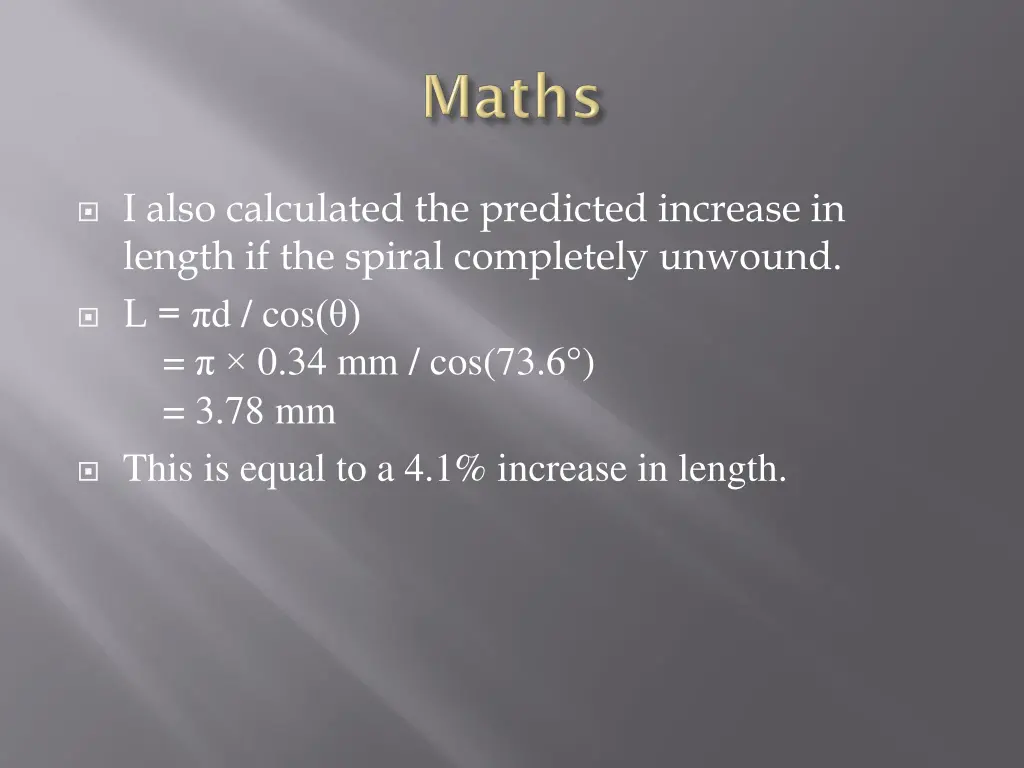 i also calculated the predicted increase