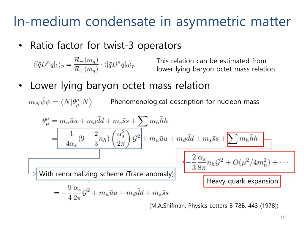 in medium condensate in asymmetric matter 1