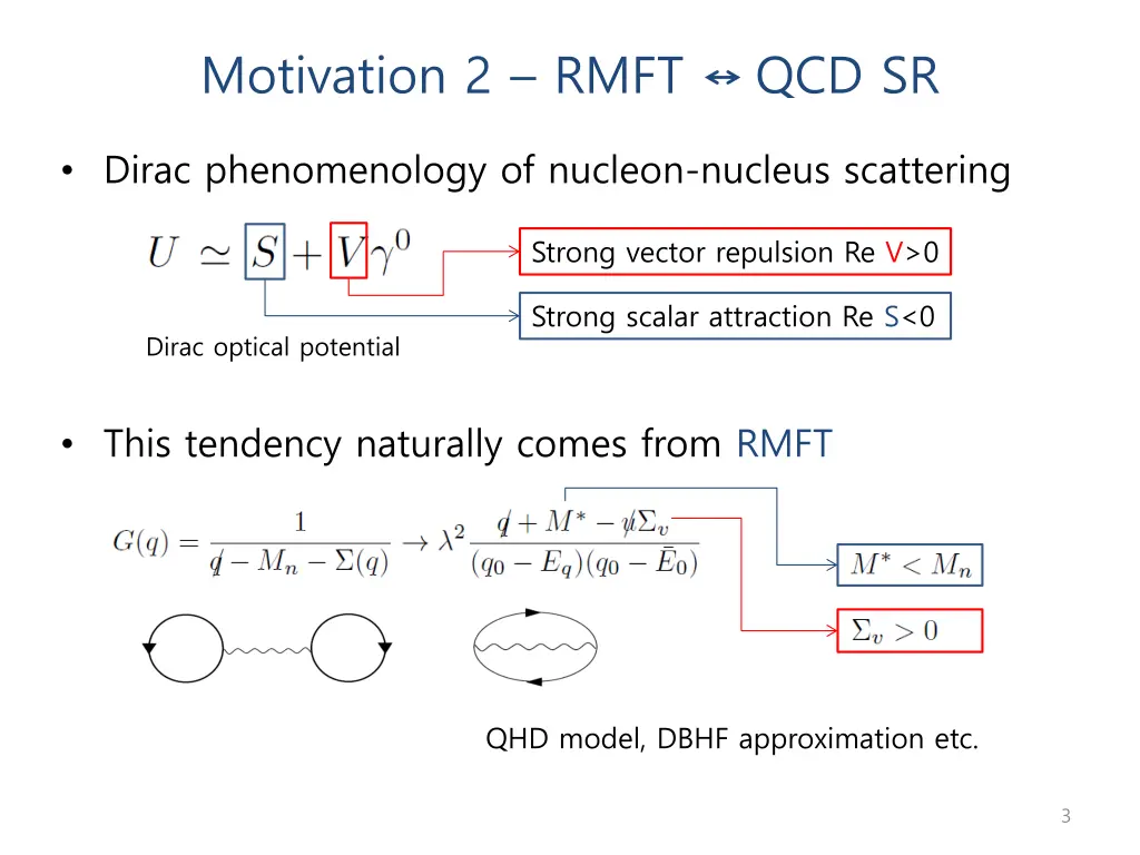 motivation 2 rmft qcd sr