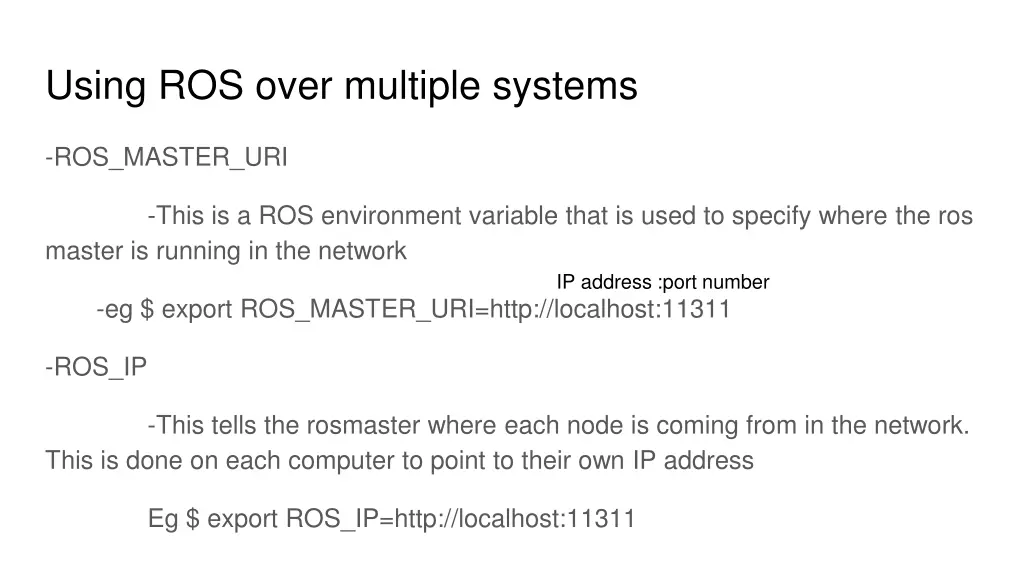 using ros over multiple systems 1