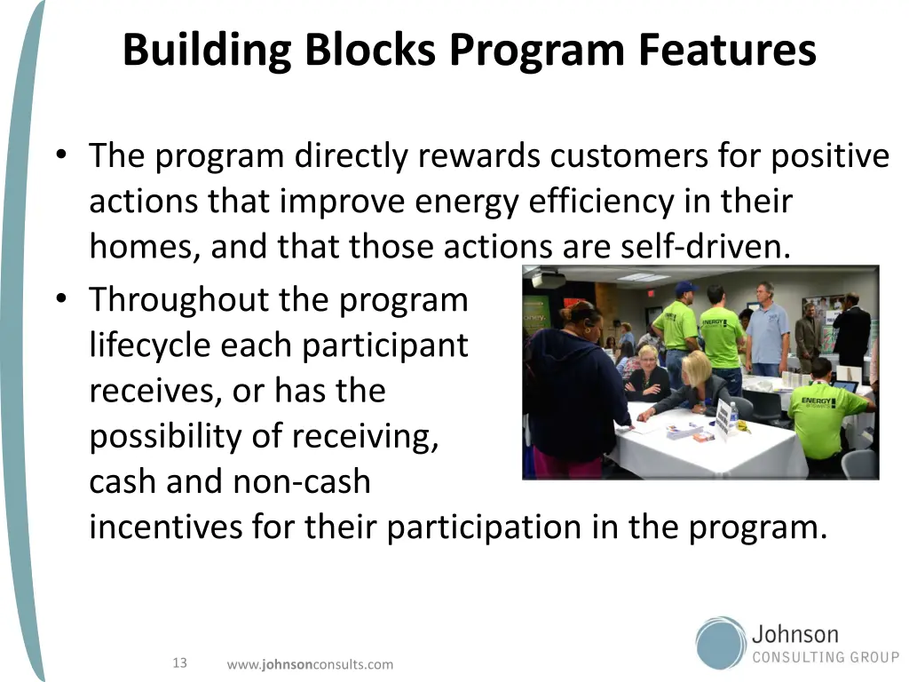 building blocks program features