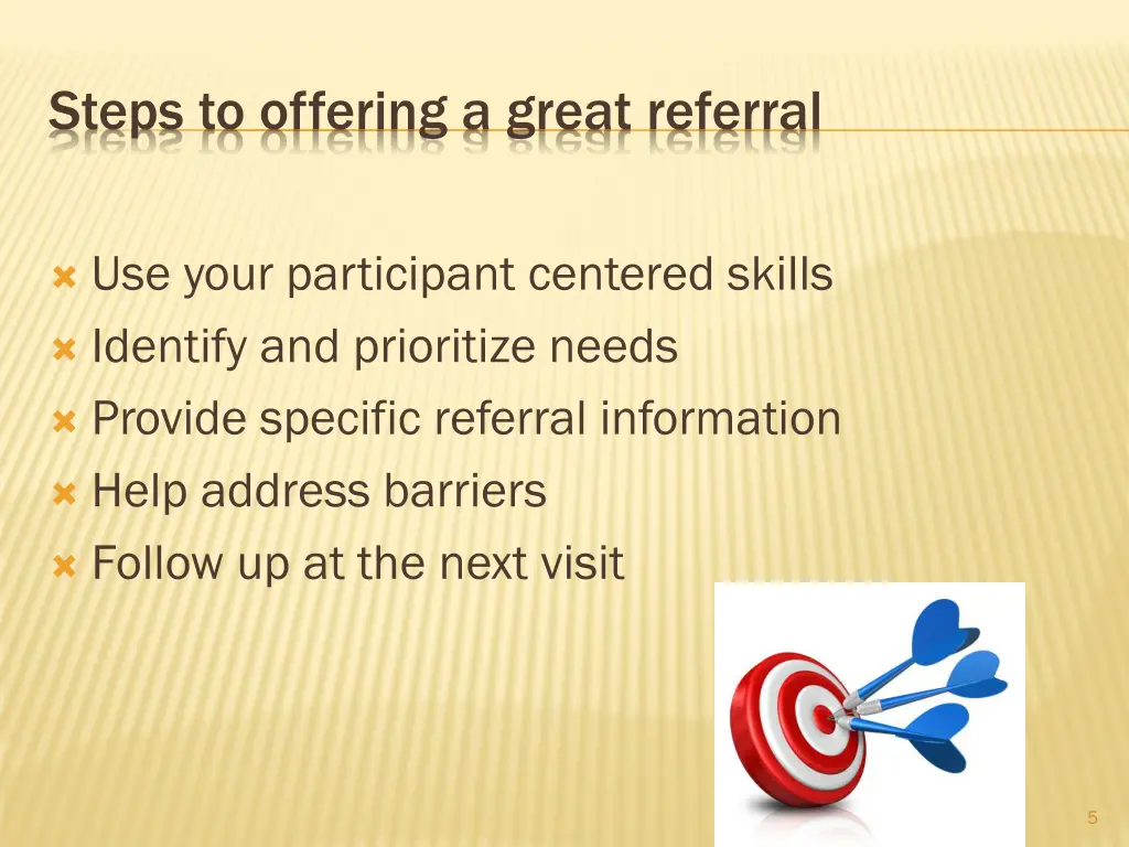 steps to offering a great referral