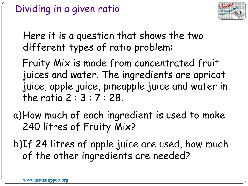 dividing in a given ratio 4