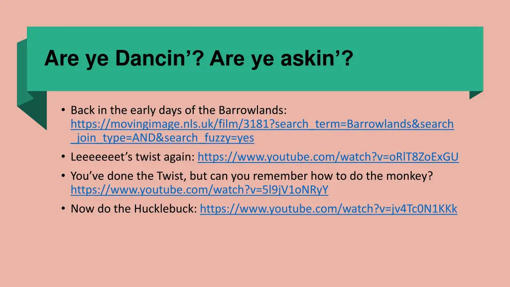 are ye dancin are ye askin