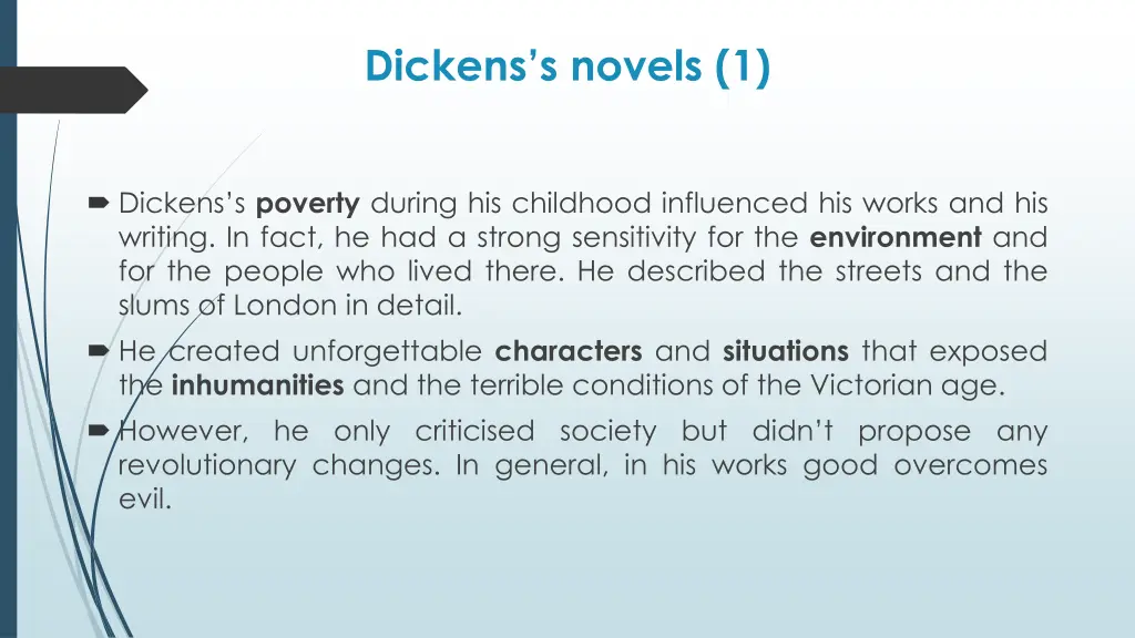 dickens s novels 1