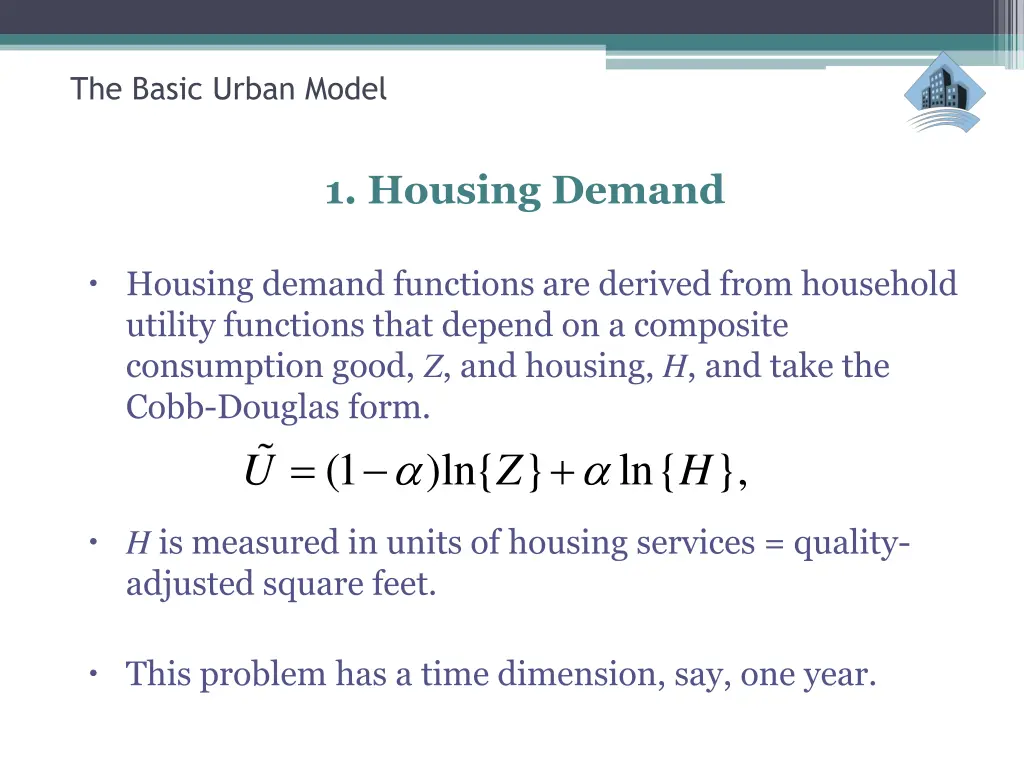 the basic urban model 12