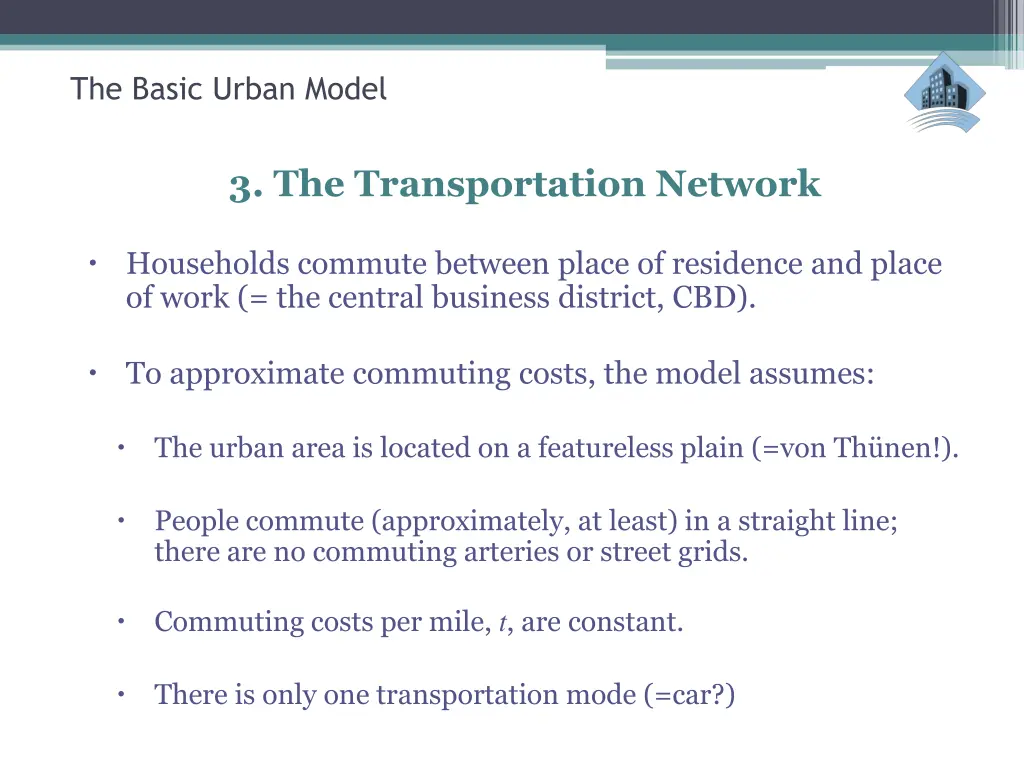 the basic urban model 14