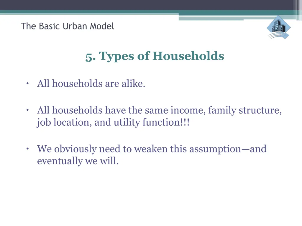 the basic urban model 16