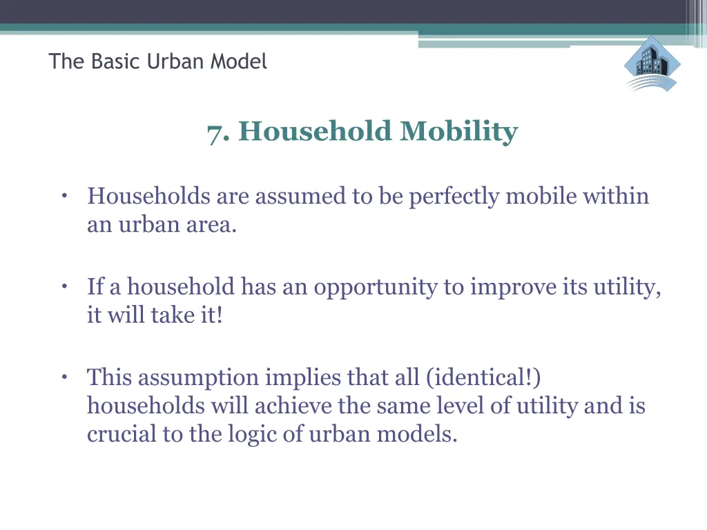 the basic urban model 18