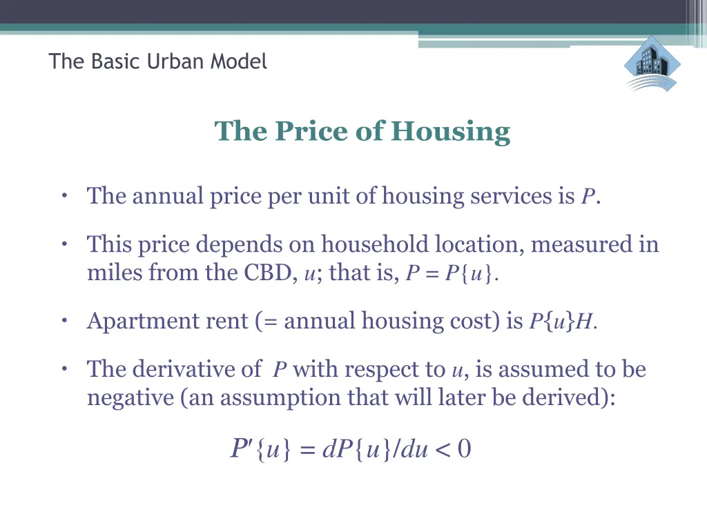 the basic urban model 22