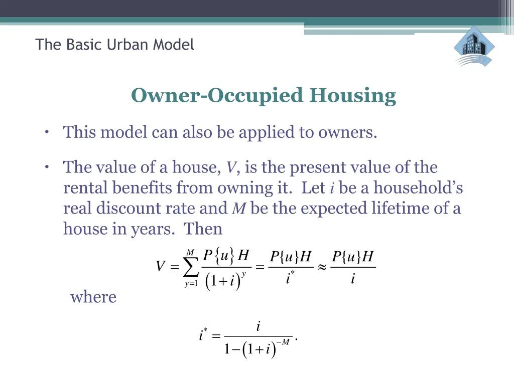 the basic urban model 23