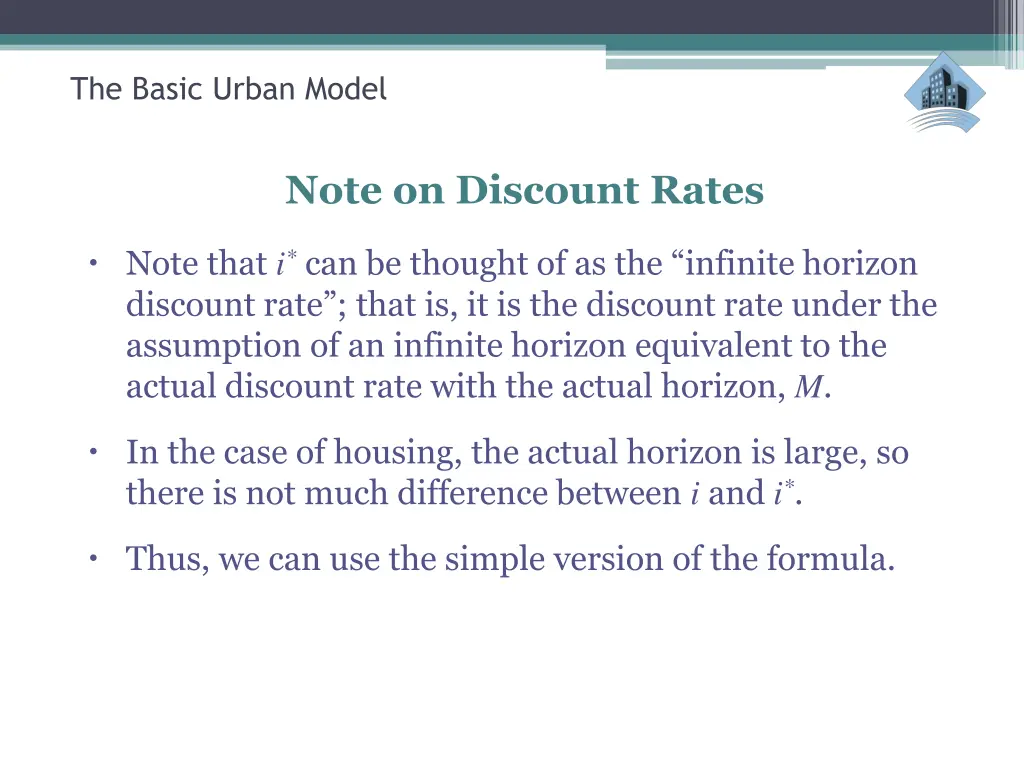 the basic urban model 24