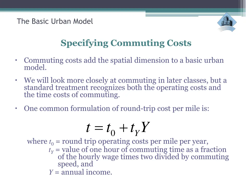 the basic urban model 25