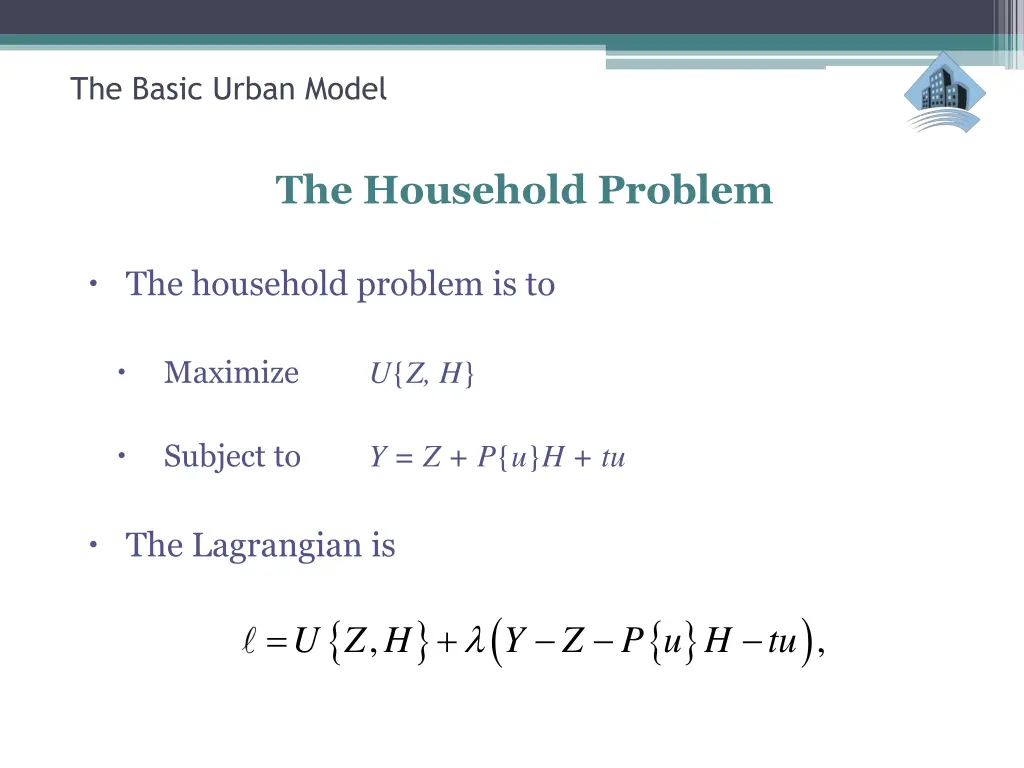 the basic urban model 26