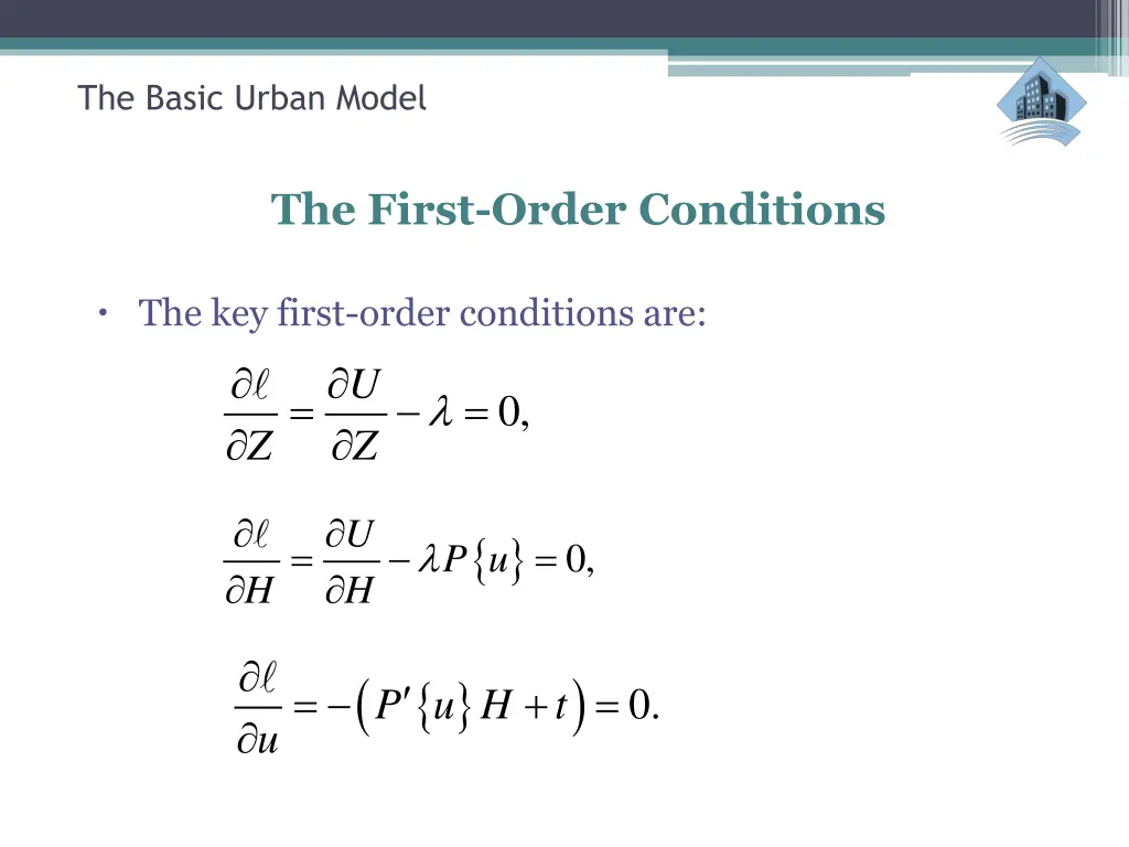 the basic urban model 27