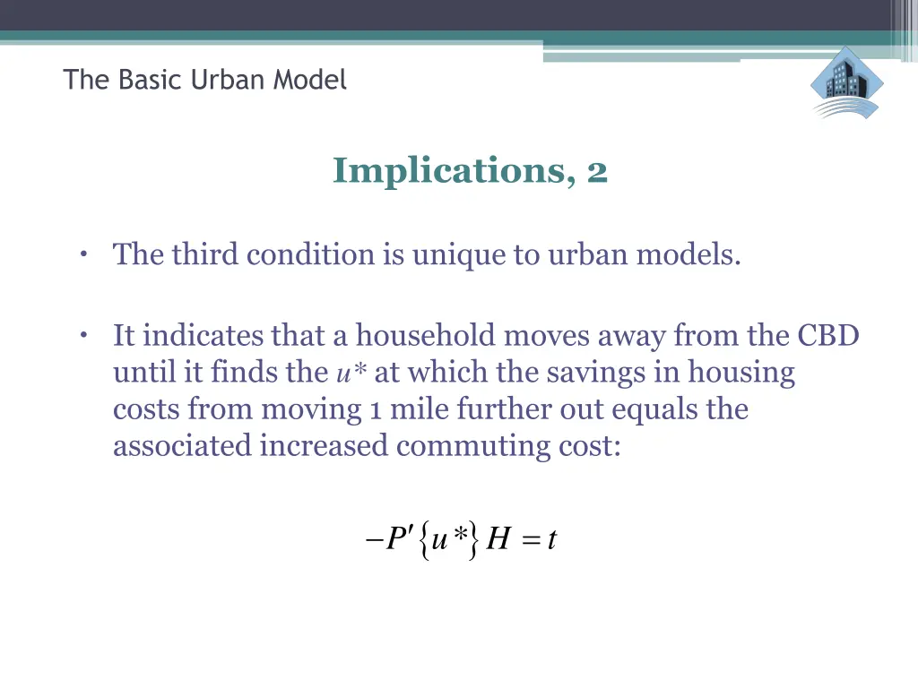 the basic urban model 29